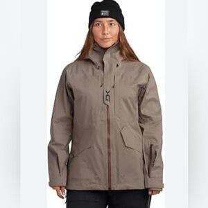 Dakine Sender Stretch 3L Women's Jacket - Earth Gray NWT Sz Lg Ret $495